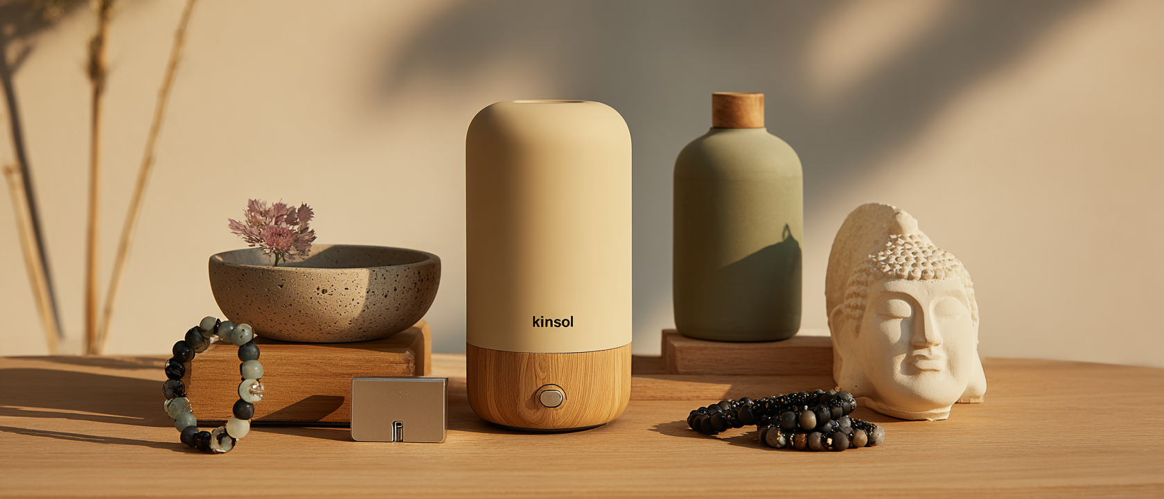 Difusores sin agua: nebulizador, piedra aromática, joyería y otros formatos