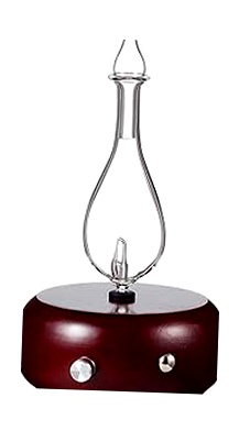Organic Aromas Difusor de Aceites Esenciales de Vidrio y Madera 20x13
