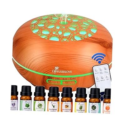 Difusor Love 550ML Control Remoto y Humidificador de Aromas
