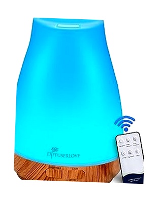 Difusor de Aceites Esenciales 300 ml con Control Remoto y LED