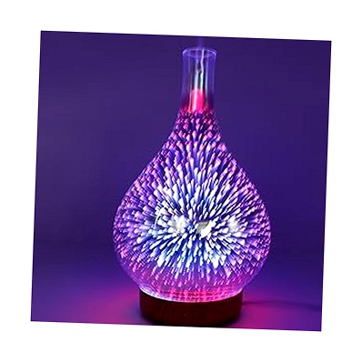 CINY Mini Difusor de Aceites Esenciales 3D y Luz Nocturna 100 ml