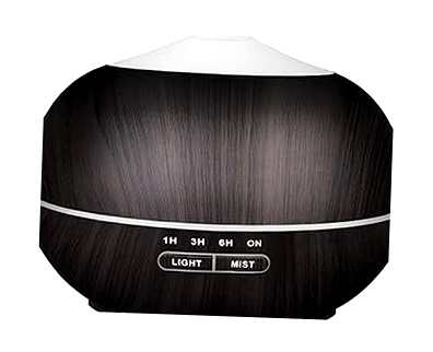 Humidificador Aromaterapia Ultrasónico 400ml con Luces 7 Colores
