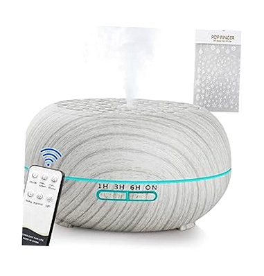 Simpeak Humidificador Ultrasónico 550ml con Control Remoto y Temporizador