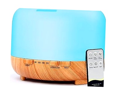 Difusor de Aromas 500ML con Mando - Ultrasonido para Spa y Hogar