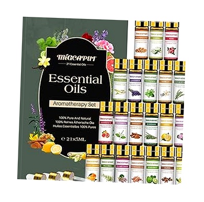 MIGCAPUT Set de Aceites Esenciales 100% Puro para Aromaterapia