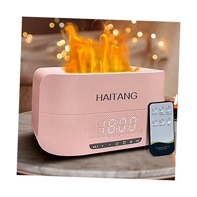 HAITANG difusor de aceite esencial 400ml con altavoz y luz 7 colores