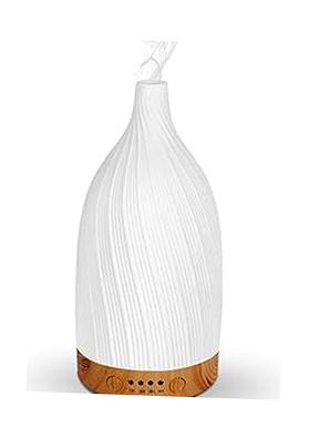 Humidificador Difusor GuKKK Cerámica Ultrasónico 100 ml LED