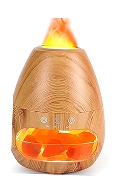 Humidificador GuKKK 2 en 1 y Lámpara de Sal del Himalaya 200ml