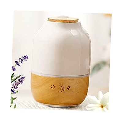 ABBISENSE Difusor de Aceites Esenciales Cerámica y Madera 130 ml